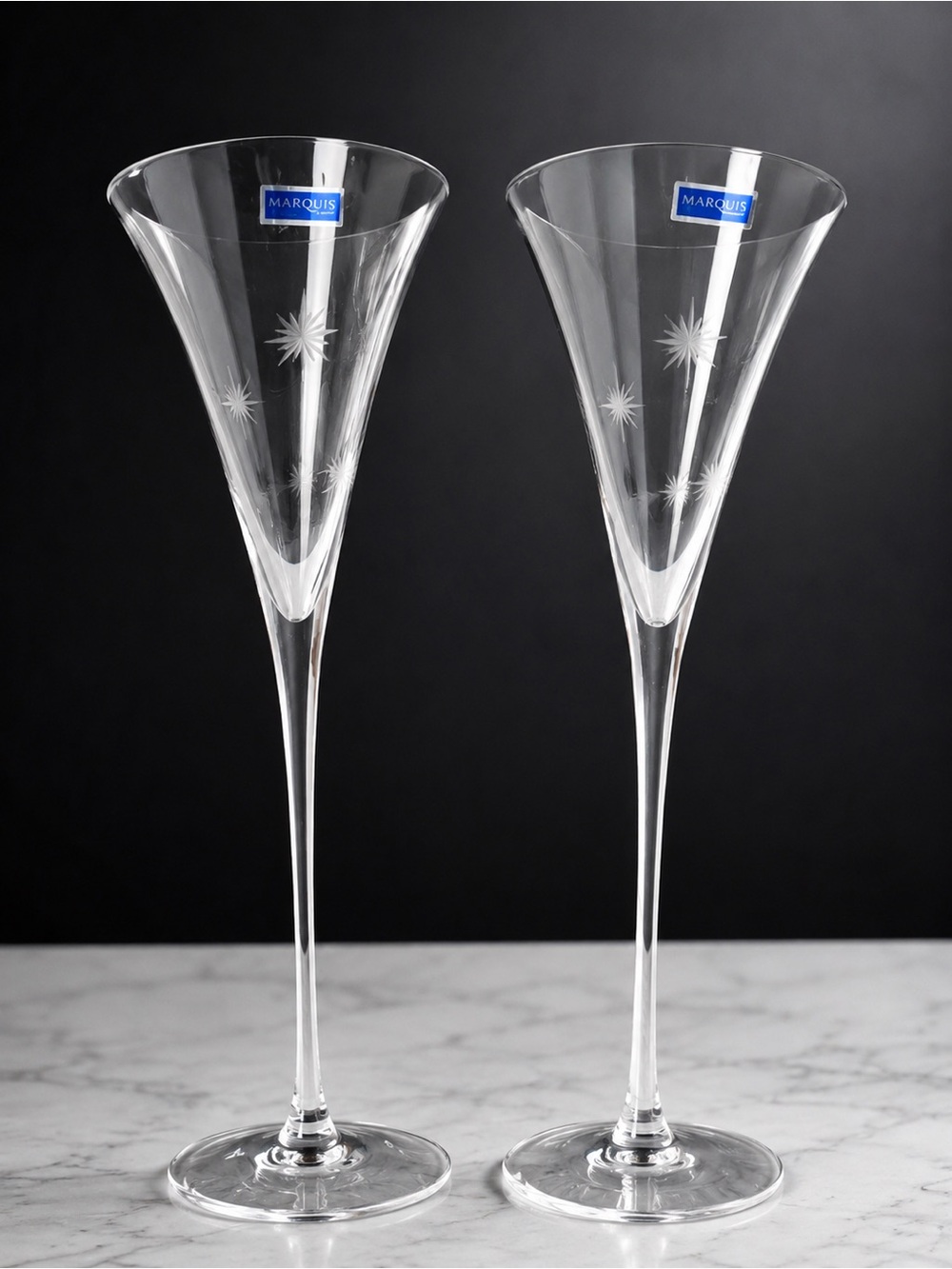 Marquise by Waterford  Crystal Champagne Flutes  (Set of 2)